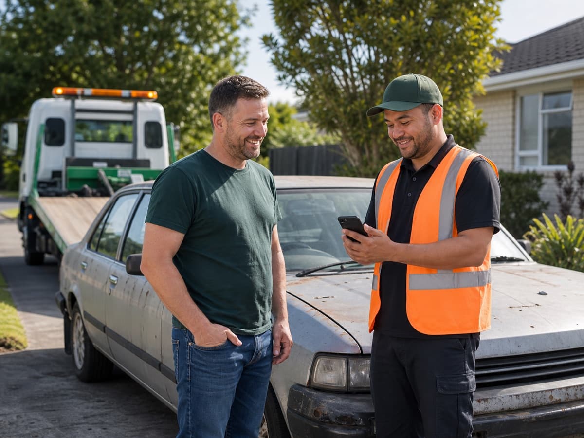 Vehicle owner receiving a fair scrap car assessment